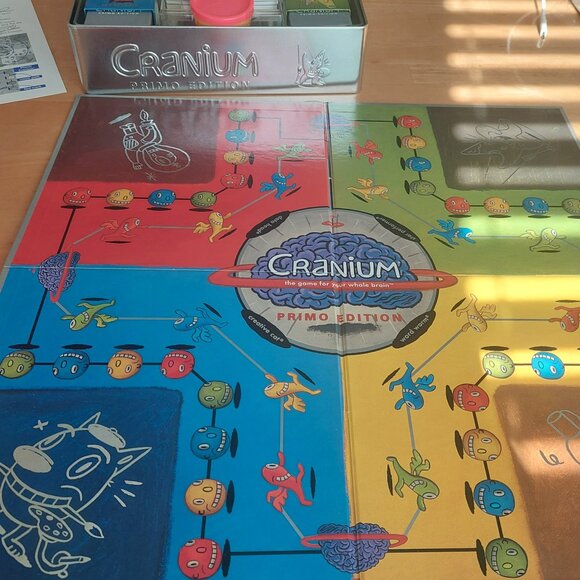 Cranium PRIMO EDITION- Silver Embossed Metal Box Set Board Game - Picture 8 of 10